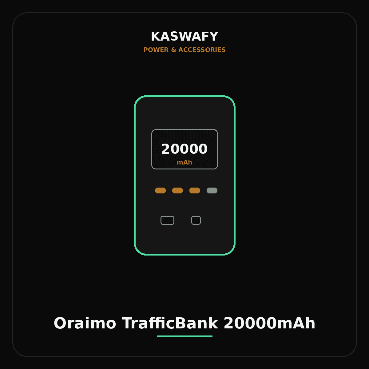 Oraimo TrafficBank 20000mAh
